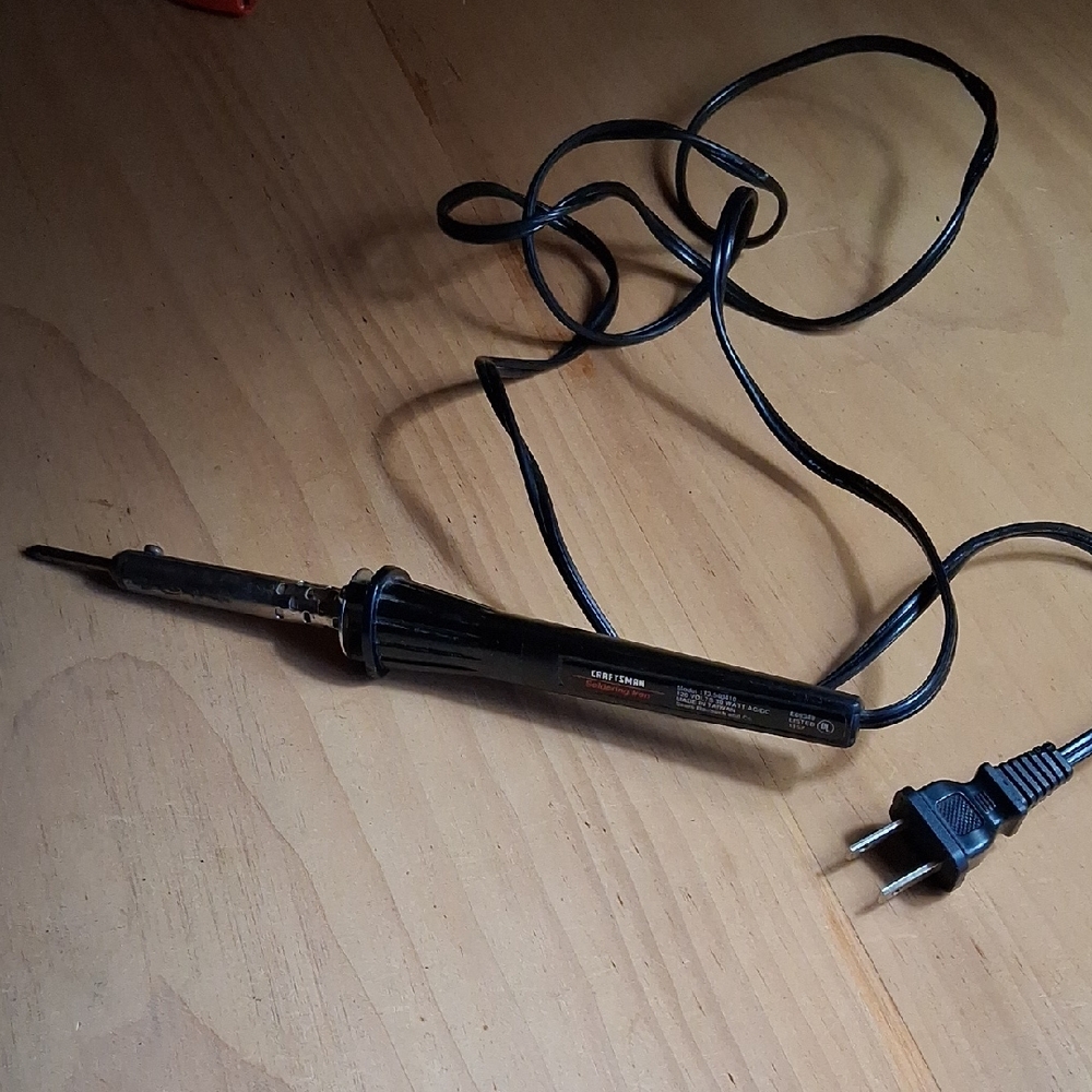 Black Electric Soldering Iron - Craftsman